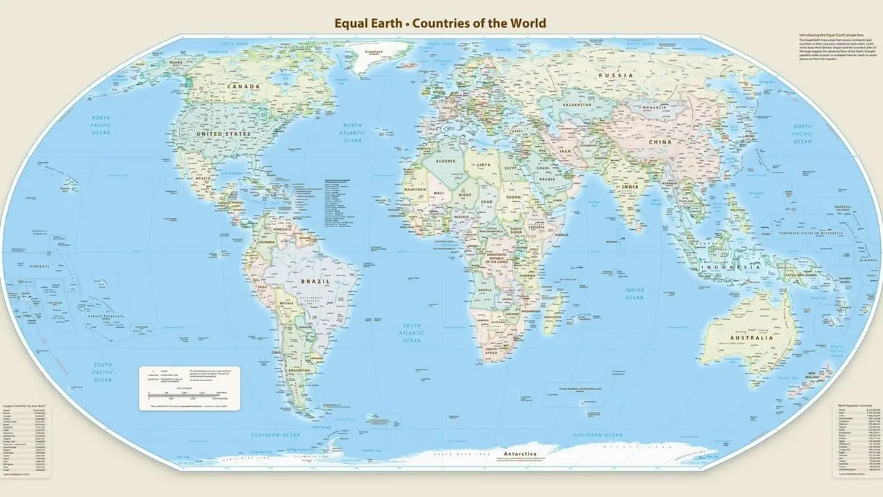 Peta Equal Earth: Alternatif Proporsional yang Didukung PBB Pengganti Mercator?