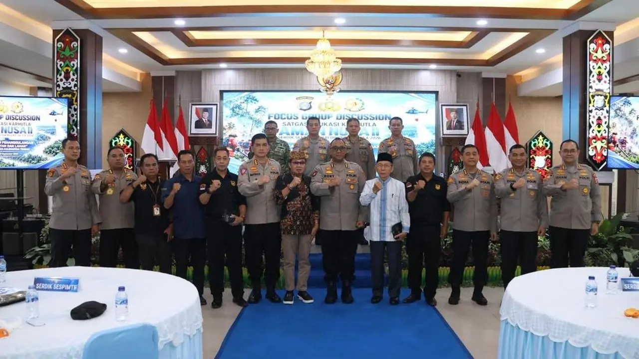 Polda Kalteng Gelar Diskusi Strategi Mitigasi Karhutla