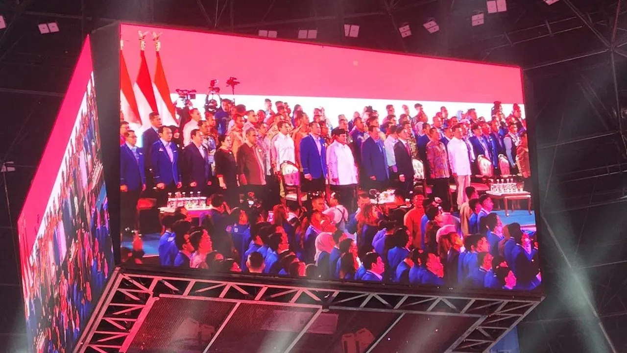 Prabowo dan Gibran Meriahkan HUT ke-25 Partai Demokrat Bersama SBY dan AHY