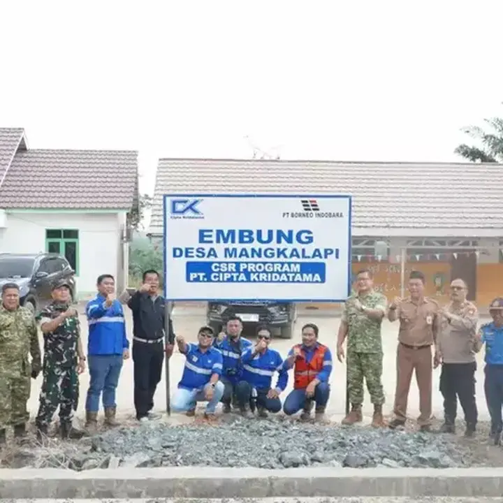 PT Cipta Kridatama Atasi Kelangkaan Air di Tanah Bumbu Melalui Pembangunan Embung