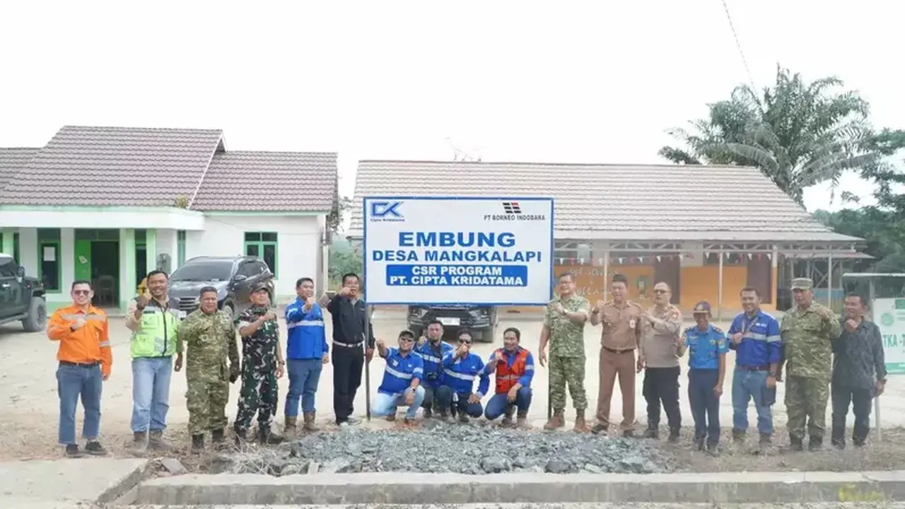 PT Cipta Kridatama Atasi Kelangkaan Air di Tanah Bumbu Melalui Pembangunan Embung