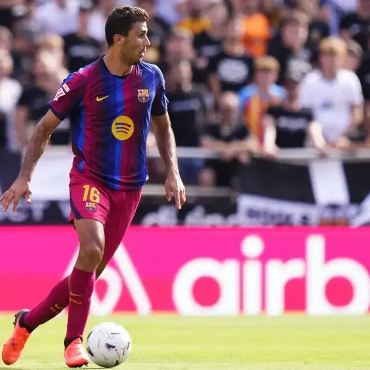 Rodri Pimpin Lini Tengah Barcelona, Debut Starter Berujung Kemenangan Telak