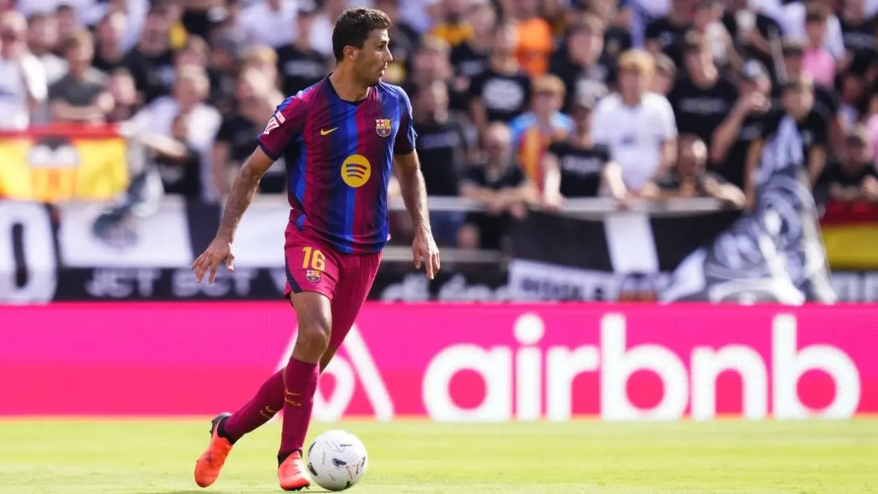 Rodri Pimpin Lini Tengah Barcelona, Debut Starter Berujung Kemenangan Telak