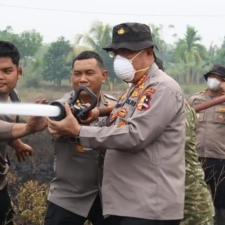 Satgas Karhutla Lakukan Pendinginan Lahan di Palangka Raya