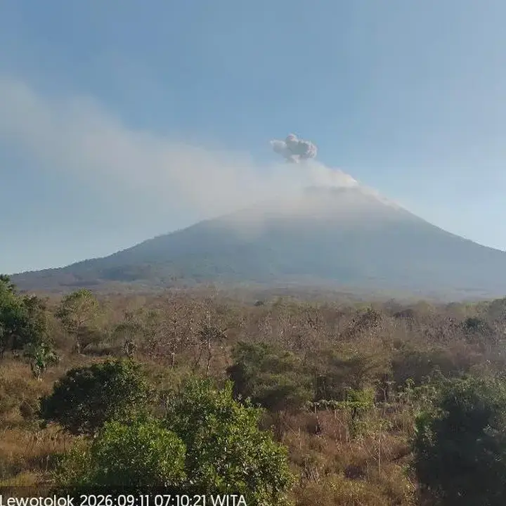 Tiga Gunung Api Indonesia Erupsi Pagi Ini: Semeru, Ibu, dan Ili Lewotolok