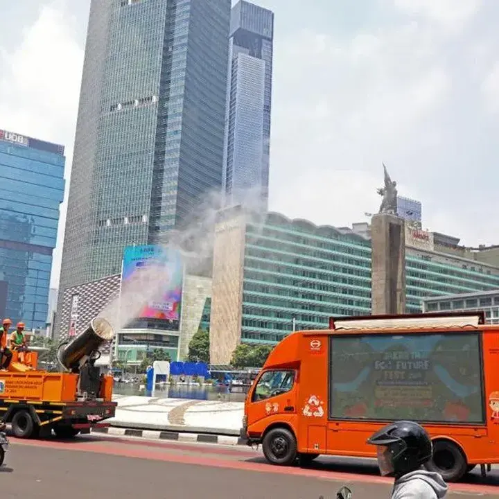 Udara Jakarta Membaik Pasca Penyiraman Abu Vulkanik Anak Krakatau