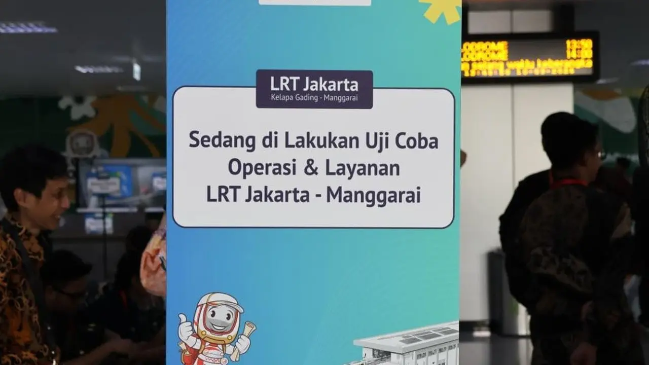 Uji Coba LRT Kelapa Gading-Manggarai: 28 Menit Tempuh Jarak 12,2 Km